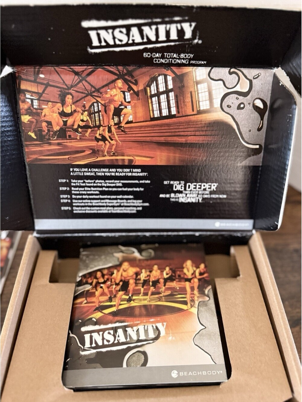 Beachbody Insanity Full Set Of DVDs Books Instructions Recipes